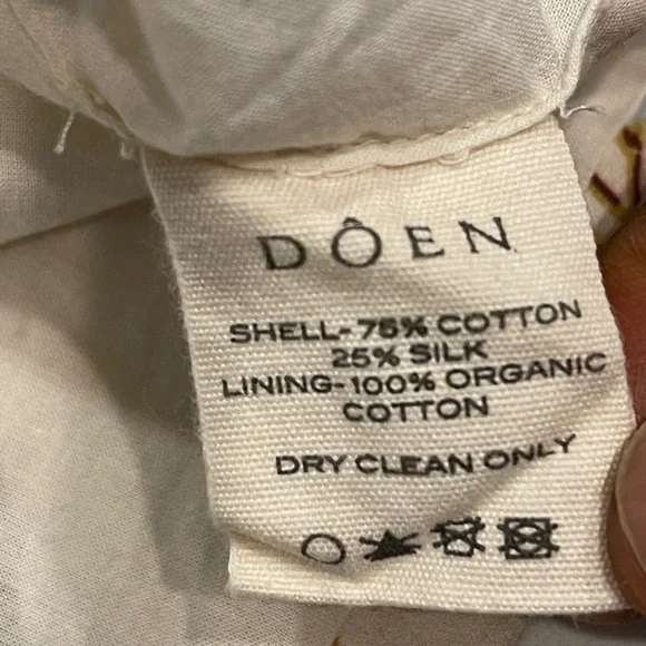 Dôen Marci Cotton Silk Puff Shoulder Mini Dress - Picture 11 of 12